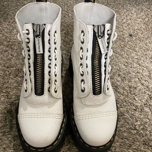 Dr. Martens Sinclair White platform boots